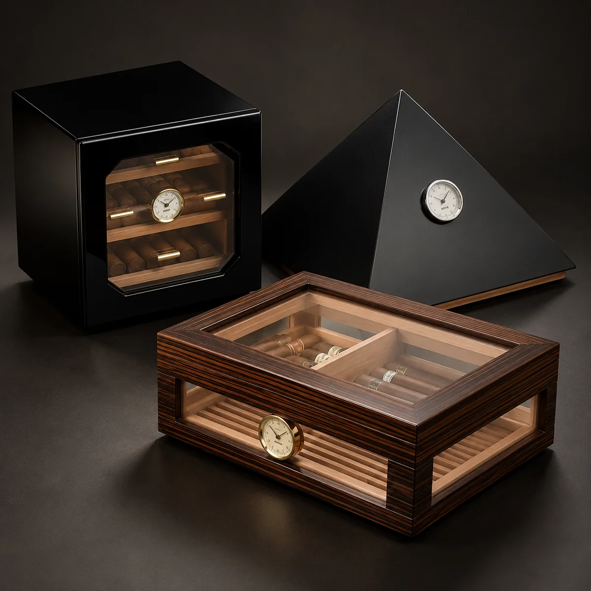 Ashlar House obsidian cigar humidors – coming soon